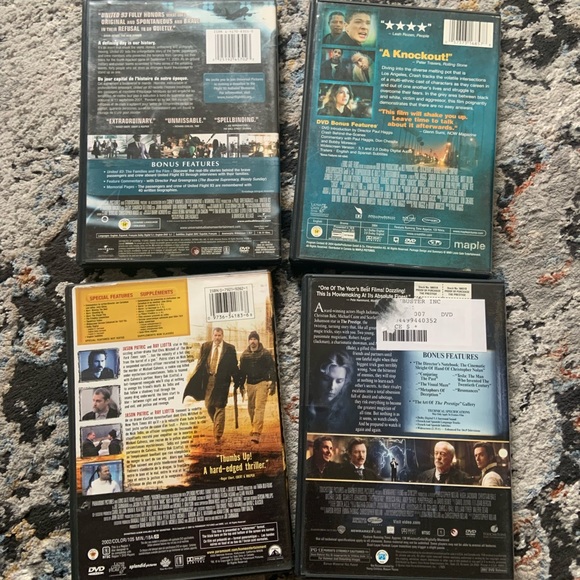Four Movies -United 93,Crash, Narc and The prestige. Thriller/Suspense DVD’s - Picture 2 of 4